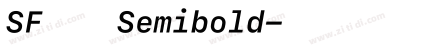 SF 俄语 Semibold字体转换 SF 俄语 Semibold字体转换